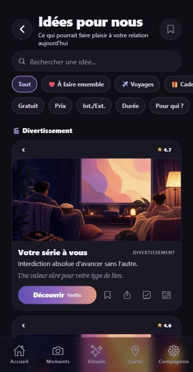 Idées personnalisées dans Nearly
